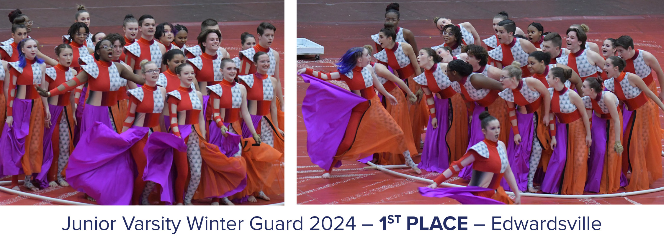 Winter Guard Jr. Varsity Edwardsville